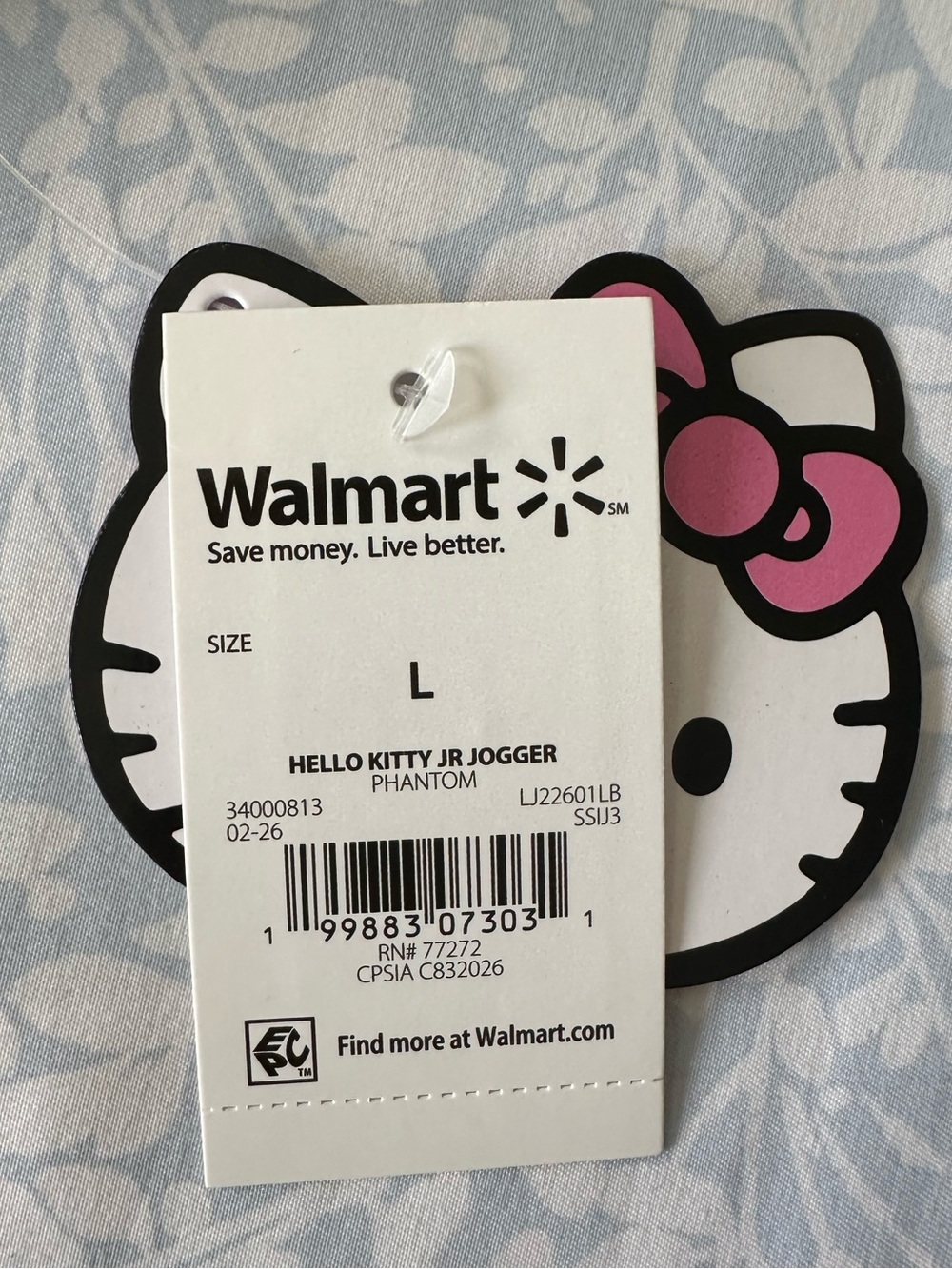 Hello Kitty Black, White & Pink Patch Jogger Sweatpants - Picture 6 of 9